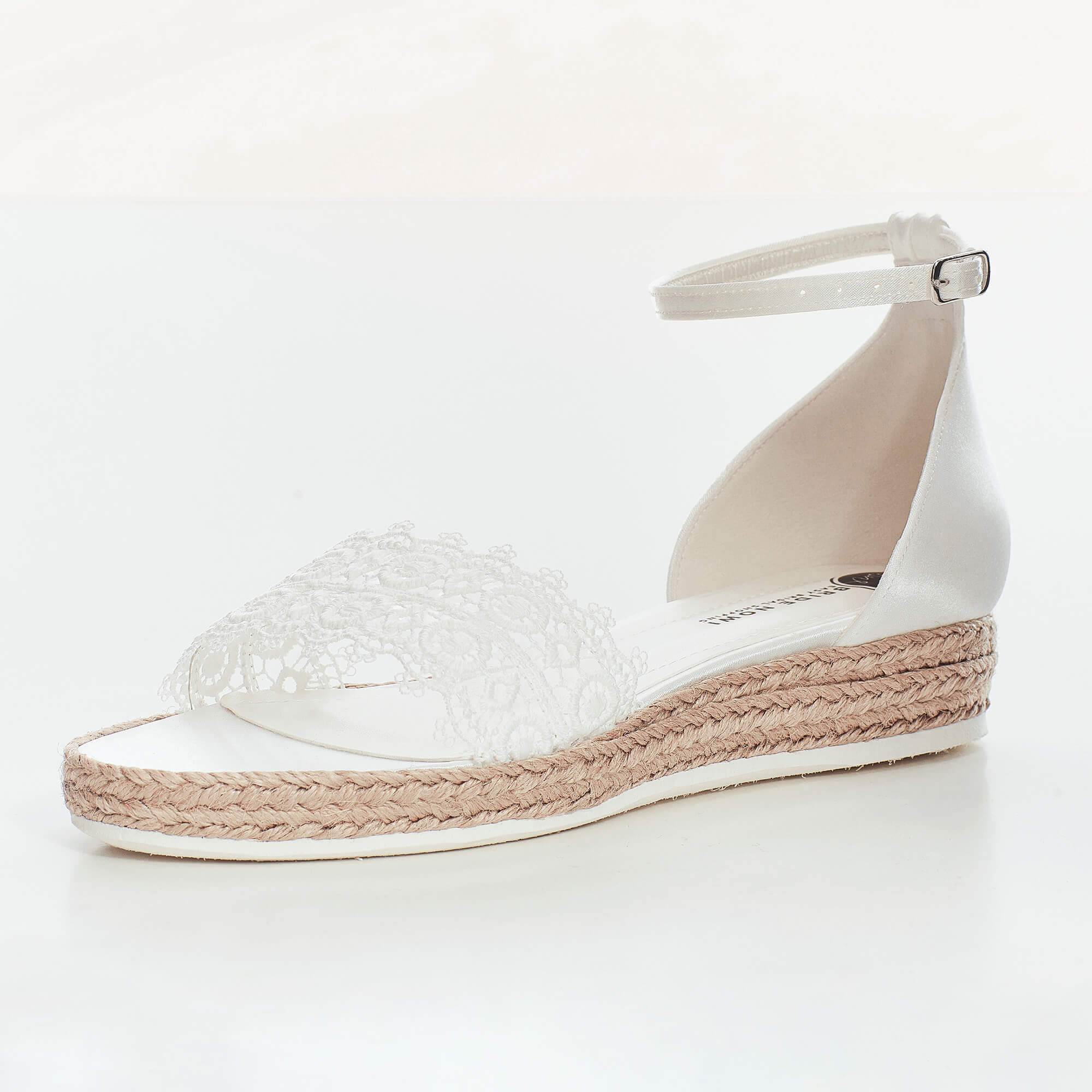 Braut-Sandalette aus Spitze